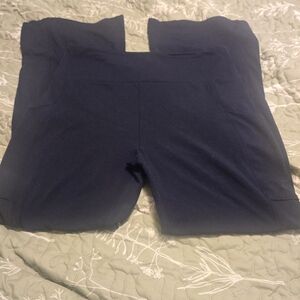 Lou & Grey Navy Flared Leggings